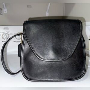 Coach Black Crossbody Bag with Minimalist Design